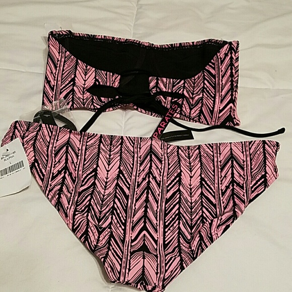 Pink and black bikini set - Picture 2 of 4